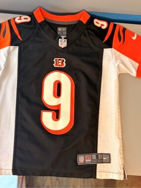 NFL Cincinnati Bengals Kids Black Orange #9 Jersey